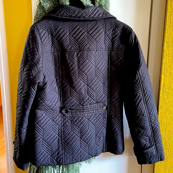 Weatherproof Textured Black Jacket Size S Zippers and Snaps - Picture 2 of 6